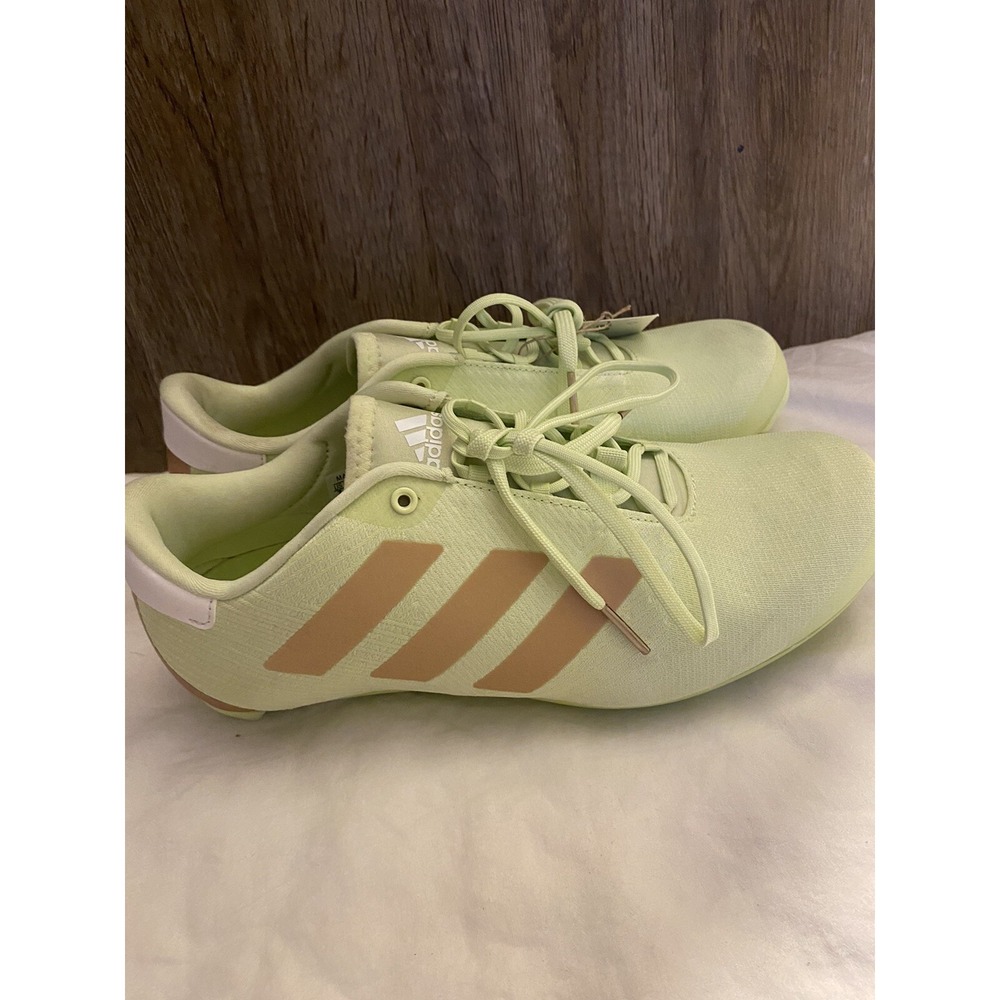SZ 8 Adidas The Road Shoe GW5328 LaceUp Lime Pulse Green‎ Copper Cycling
